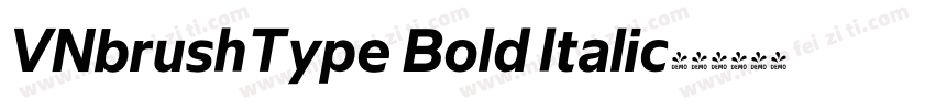 VNbrushType Bold Italic字体转换